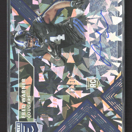 2018 Panini Elite Draft Picks Collegiate Football Fred Warner #226 RC Auto /10