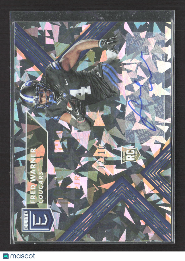 2018 Panini Elite Draft Picks Collegiate Football Fred Warner #226 RC Auto /10
