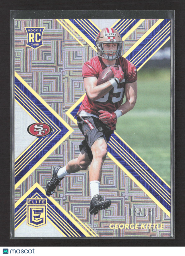 2017 Panini Donruss Elite George Kittle #109 RC /15