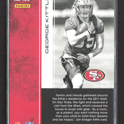 2017 Panini Donruss Elite George Kittle #109 RC /15