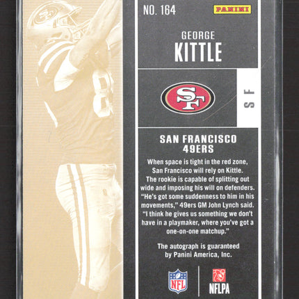 2017 Panini Contenders Football George Kittle #164 RC Auto