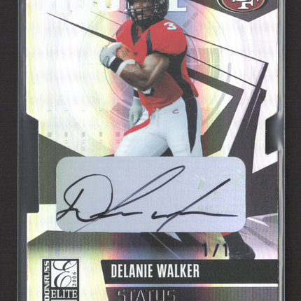 2006 Donruss Elite Status Delanie Walker #136 Gold 1/1 Auto