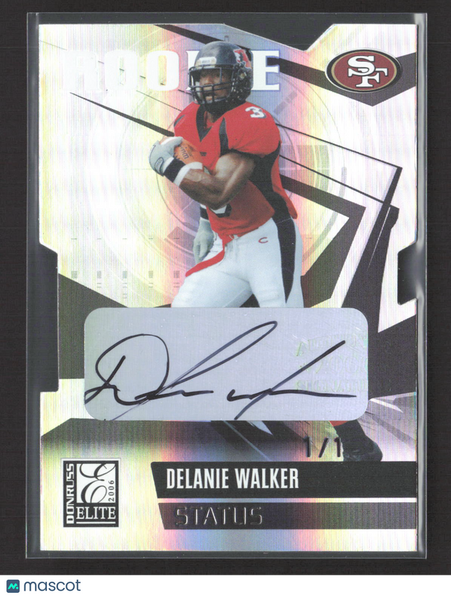 2006 Donruss Elite Status Delanie Walker #136 Gold 1/1 Auto