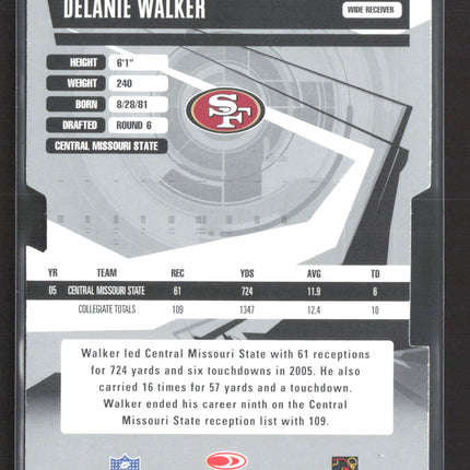 2006 Donruss Elite Status Delanie Walker #136 Gold 1/1 Auto