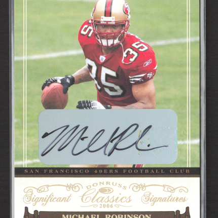 2006 Donruss Significant Classics Signatures Michael Robinson #146 Auto