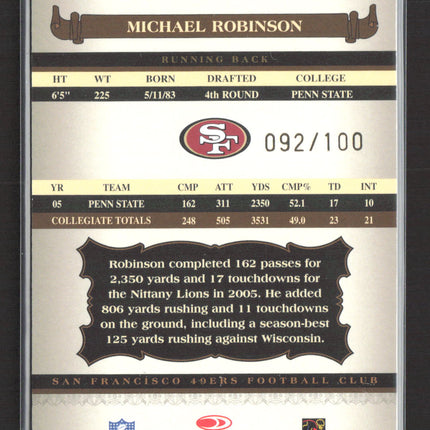 2006 Donruss Significant Classics Signatures Michael Robinson #146 Auto