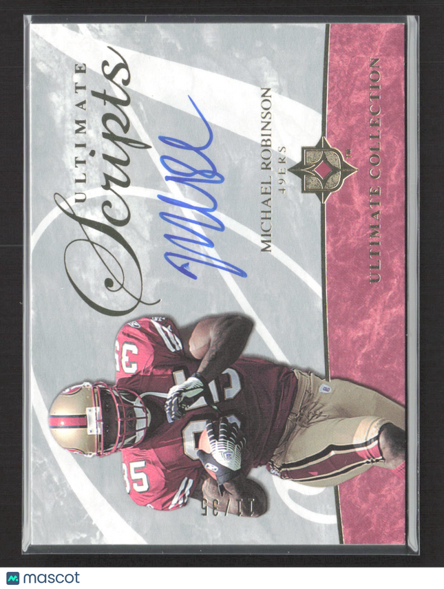 2006 Upper Deck Ultimate Ultimate Scripts Michael Robinson #USC-MR Auto