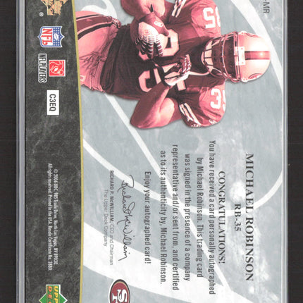 2006 Upper Deck Ultimate Ultimate Scripts Michael Robinson #USC-MR Auto