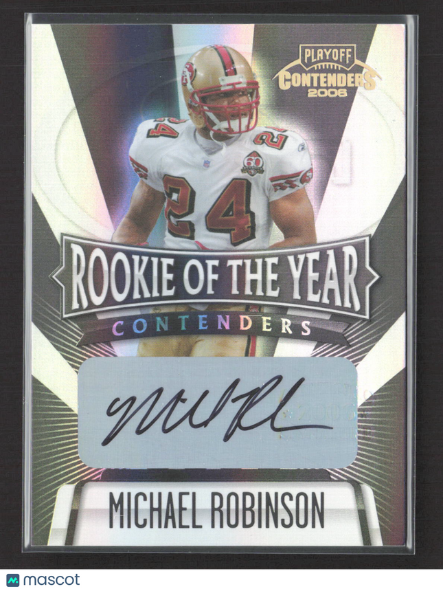 2006 Playoff Contenders Rookie of the Year Michael Robinson #ROY-18 06/25 Auto