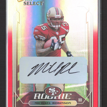 2006 Score Select Michael Robinson #381 Auto /25
