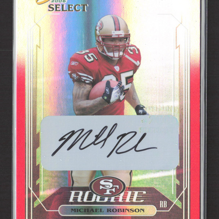 2006 Score Select Michael Robinson #381 Red Auto /25