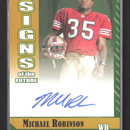 2006 Bowman Signs of the Future Michael Robinson #SF-MR 22/50 Auto