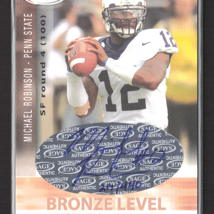 2006 SAGE Bronze Level Michael Robinson #A43 Auto