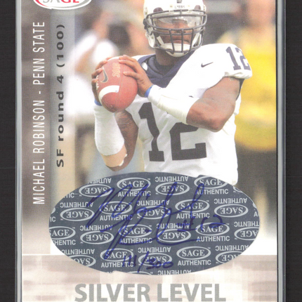 2006 SAGE Silver Level Michael Robinson #A43 Auto