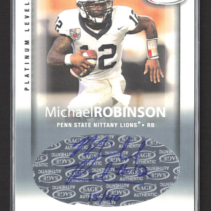2006 SAGE Platinum Level Michael Robinson #A43 Auto