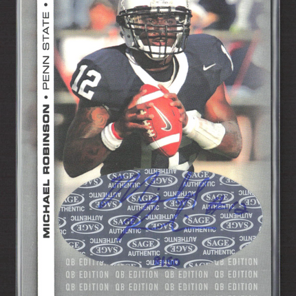 2006 SAGE HIT QB Edition Michael Robinson #QB-6 Auto /50