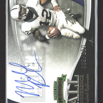 2006 Press Pass Legends All Conference Michael Robinson 306/350 Auto