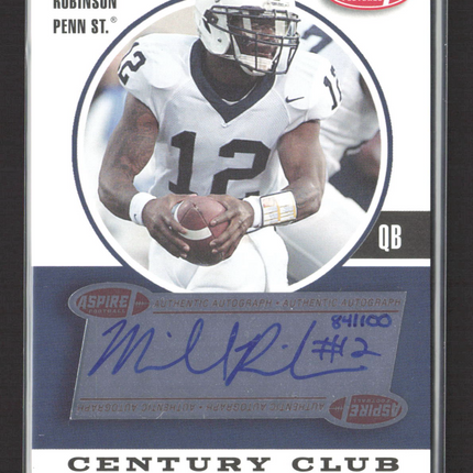 2006 Aspire Football Century Club Michael Robinson #CC-12 Auto