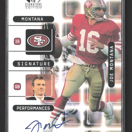 1999 Upper Deck SP Signature Edition Joe Montana #J3A Auto
