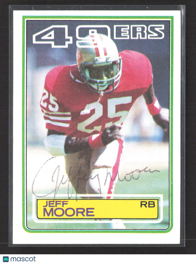 1983 Topps Jeff Moore #170 Auto IP