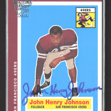 2004 Topps All-Time Fan Favorites John Henry Johnson #JHJ Auto