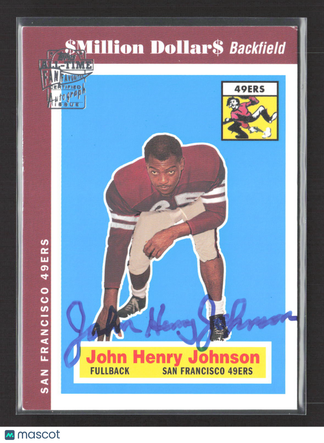 2004 Topps All-Time Fan Favorites John Henry Johnson #JHJ Auto