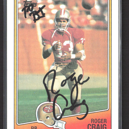 1988 Topps Roger Craig #40 Auto IP