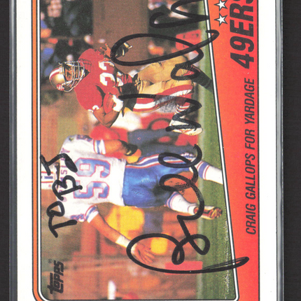 1988 Topps Roger Craig #37 Auto IP