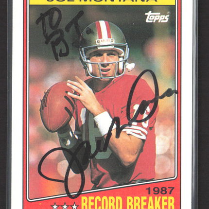 1988 Topps Joe Montana #4 Auto IP