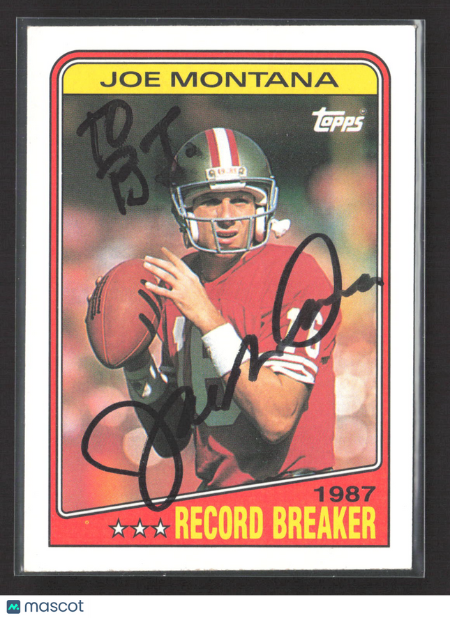 1988 Topps Joe Montana #4 Auto IP