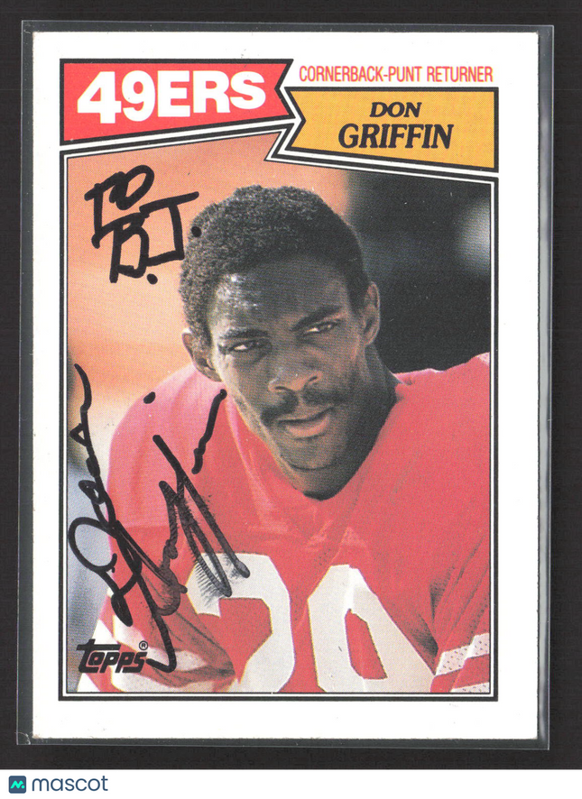 1987 Topps Don Griffin #122 Auto IP
