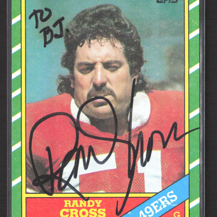 1986 Topps Randy Cross #162 Auto IP