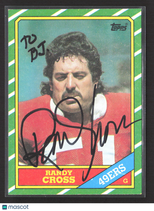 1986 Topps Randy Cross #162 Auto IP