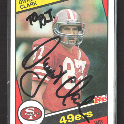 1984 Topps Dwight Clark #351 Auto IP