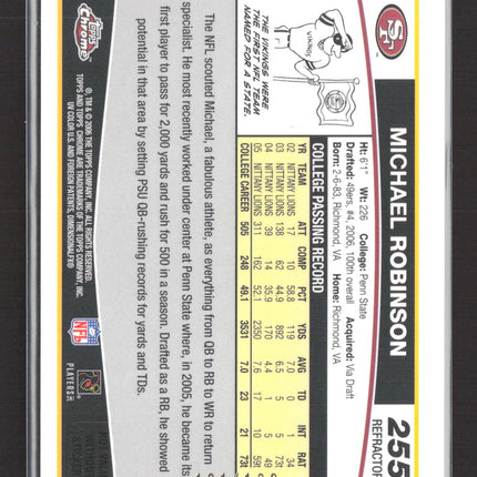 2006 Topps Chrome Special Edition Michael Robinson #255 Refractor /199