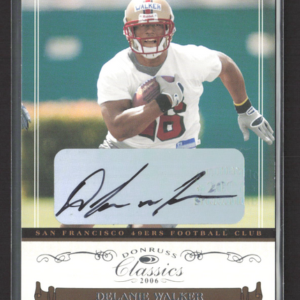 2006 Donruss Classics Delanie Walker #178 Auto /599