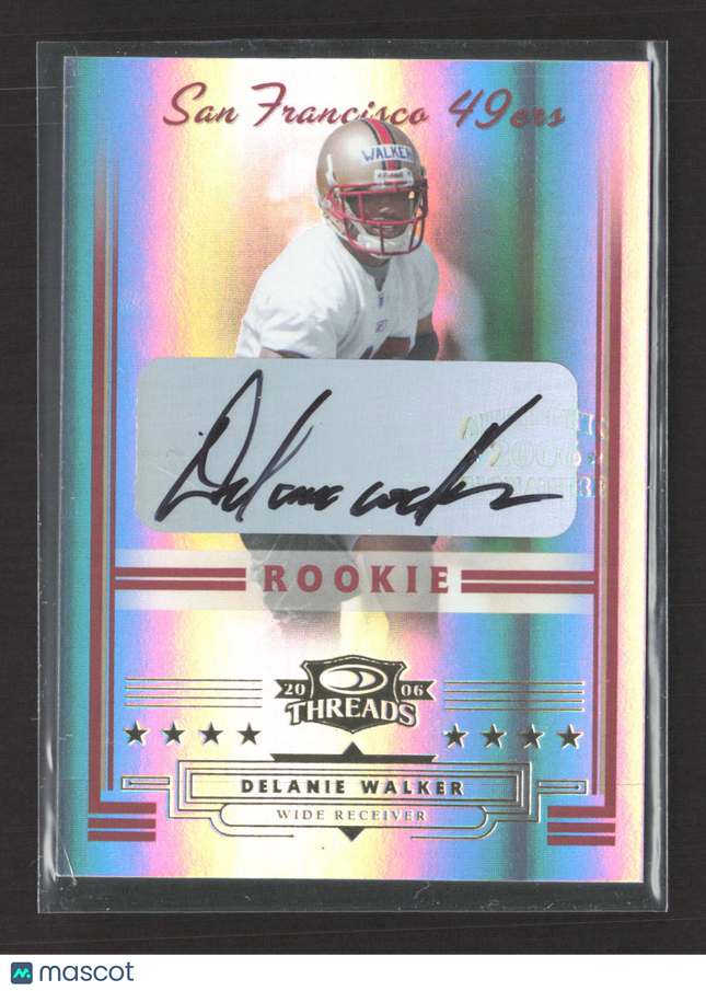 2006 Donruss Threads Delanie Walker #274 Auto /999