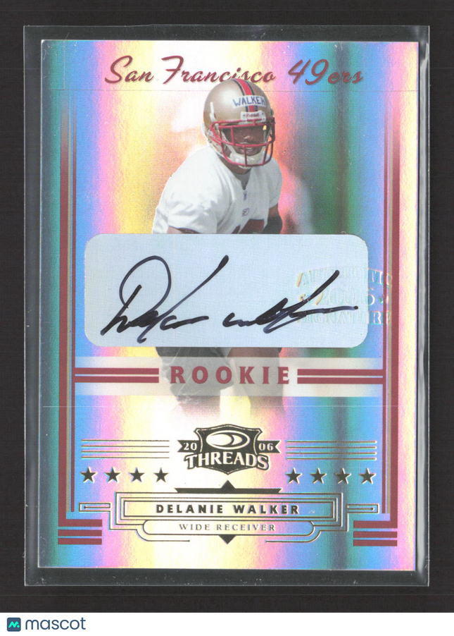 2006 Donruss Threads Delanie Walker #274 Auto /999