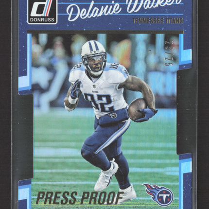 2016 Panini Donruss Football Delanie Walker #286 Press Proof Blue 23/25