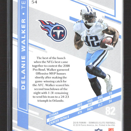 2018 Panini Donruss Elite Delanie Walker #54 Gold Prizm 2/5