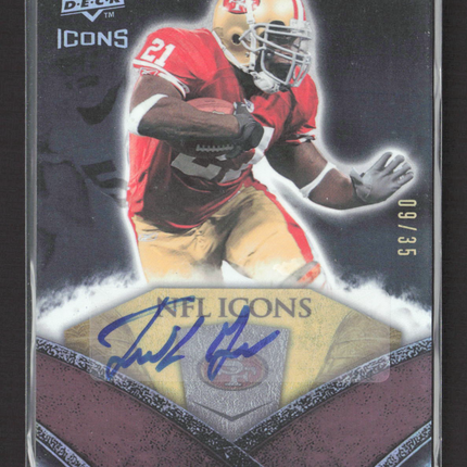 2008 Upper Deck Icons Frank Gore #NFL22 09/35 Auto