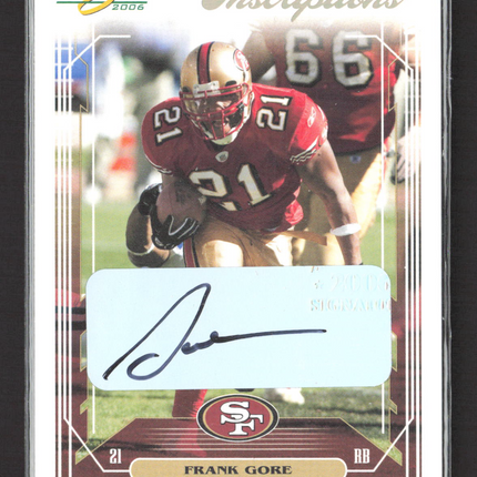 2006 Score Inscriptions Frank Gore #235 Auto
