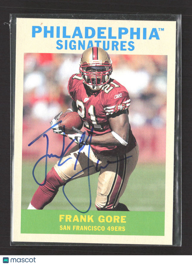 2009 Upper Deck Philadelphia Signatures Frank Gore #PS-FG Auto