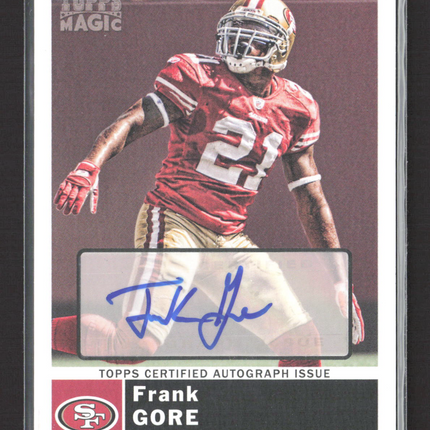 2010 Topps Magic Frank Gore #21 Auto