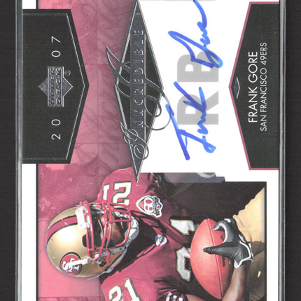 2007 Upper Deck Inkedible Frank Gore #INK-FG Auto