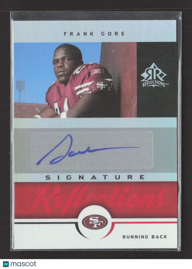2005 Upper Deck Reflections Frank Gore #SR-FG Auto