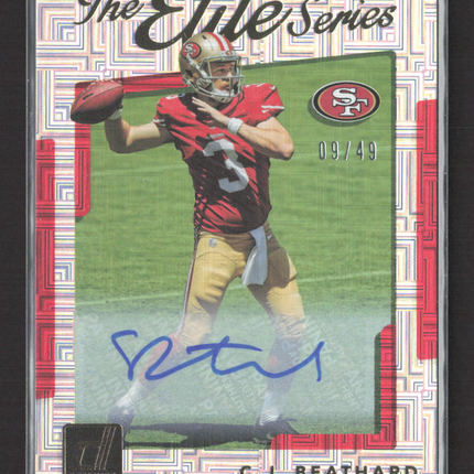 2017 Donruss The Elite Series C.J. Beathard #27 09/49 Auto
