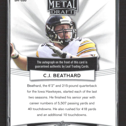 2017 Leaf Metal Draft C.J. Beathard #BA-CJB Auto