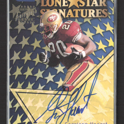 1999 Topps Stadium Club Lone Star Signatures Garrison Hearst #LS9 Auto
