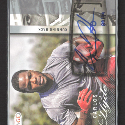 2014 SAGE Hit Carlos Hyde #A26 Auto